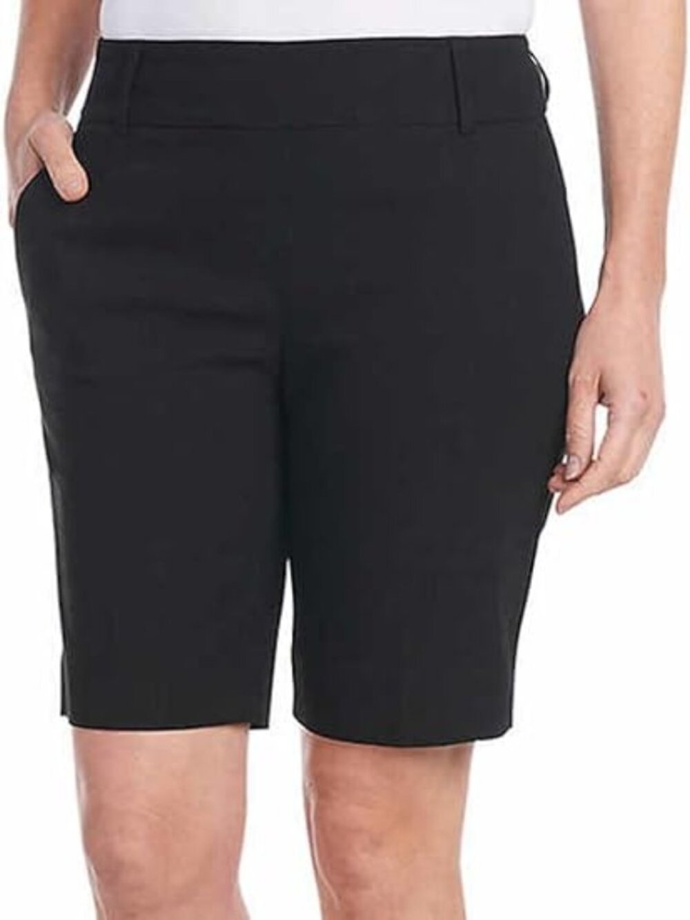 Hilary Radley Women’s Pull-On Bermuda Shorts, Size XL